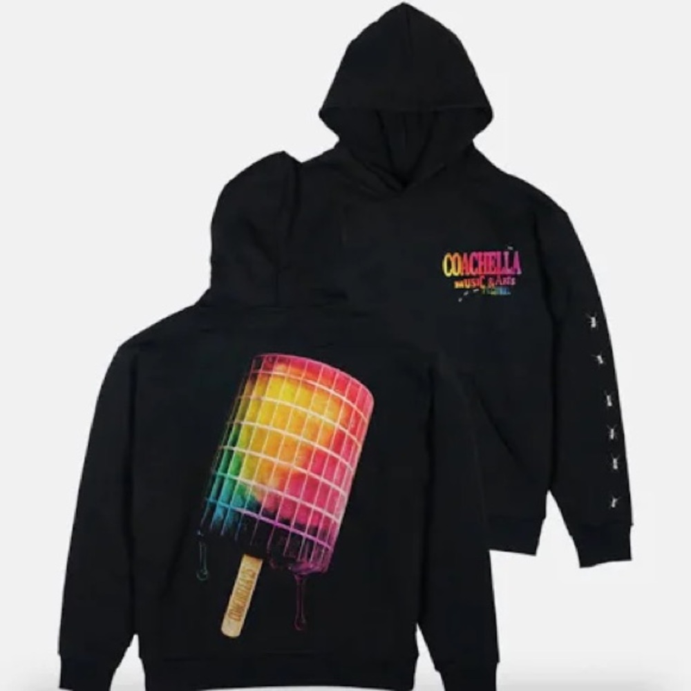Coachella 2025 Spectra Rainbow Tower Hoodie